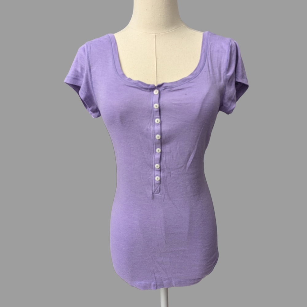 Elegant Lavender Button-Down Blouse